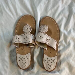 Jack Rogers Women's Pink Cream Sandals